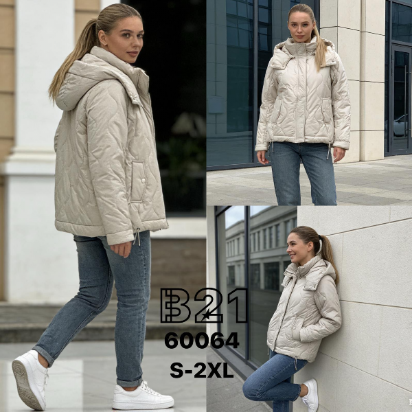 Kurtki damskie cienki Roz S-2XL, Mix Kolor .Paczka 5 szt 1